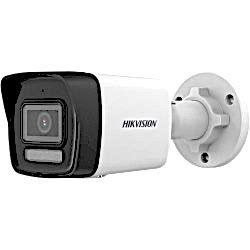 Hikvision - 4MP 2.8mm Lens 30Mt. IR H.265+ Smart Hybrid Light Bullet İP Kamera - Dahili Mikrofon
