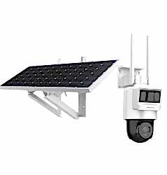 Hikvision - 4MP 2.8mm Sabit Lens 4G, MicroSD Kart, Pır+Radar, Pan&Tilt IP66 Solar Kamera