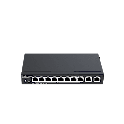 Reyee - 10 Port Yüksek Performanslı Bulut Yönetimli PoE Ofis Yönlendiricisi