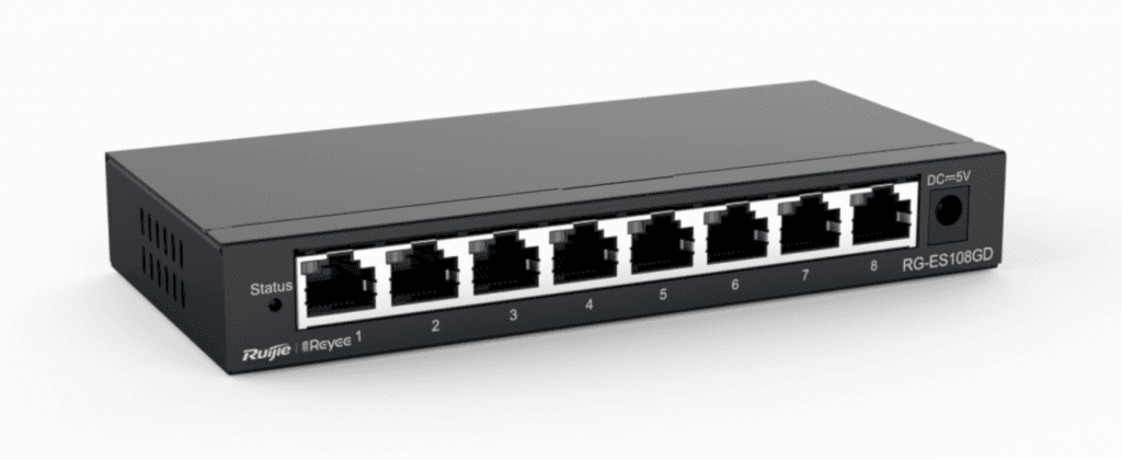 Reyee - 8 Port 10/100 Mbps Desktop Yönetilmez Switch