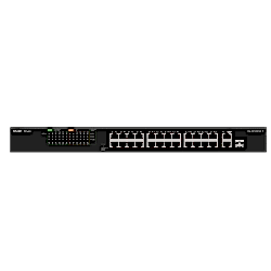 Reyee - 24 Port 100Mbps PoE, 1 Port GB RJ45/1 SFP Combo Uplink Ports Yönetilmez PoE Switch 