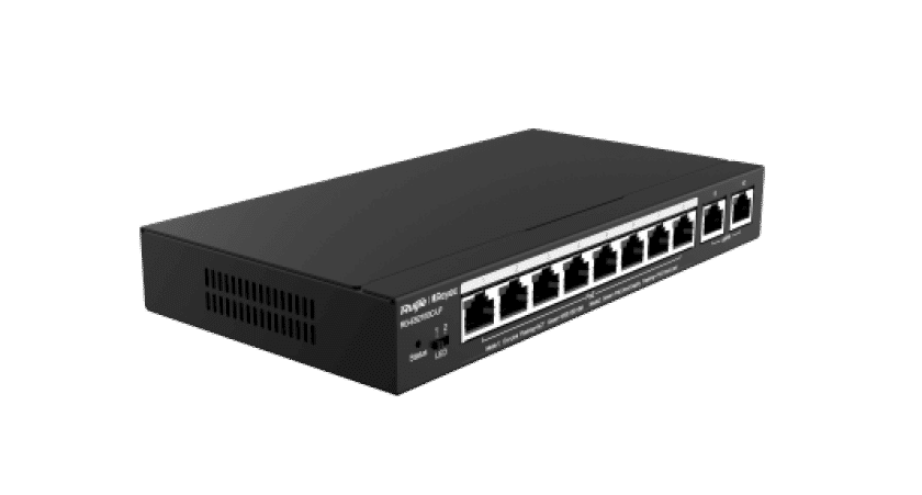 Reyee - 8 Port Gigabit PoE, 2 Port GB Uplink Smart PoE Switch