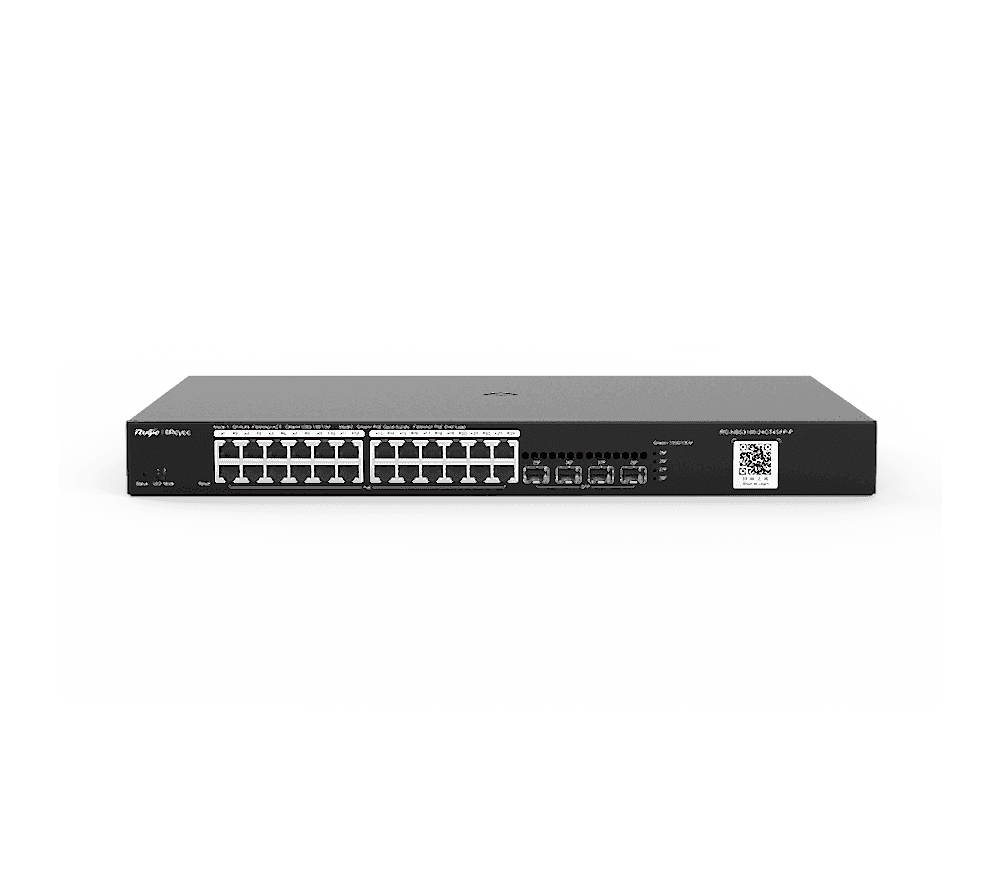 Reyee - 24 Port Gigabit PoE, 4 SFP Slots, L2 Yönetilebilir PoE Switch