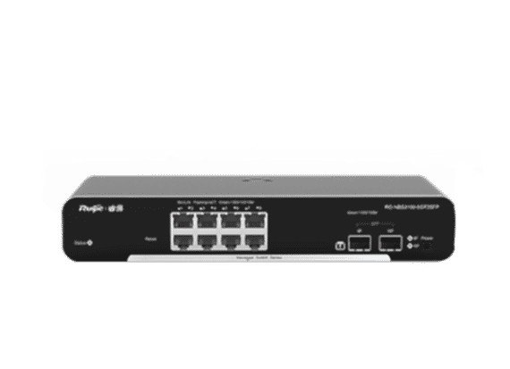 Reyee - 8 Port Gigabit PoE, 2 SFP Slots, L2 Yönetilebilir PoE Switch