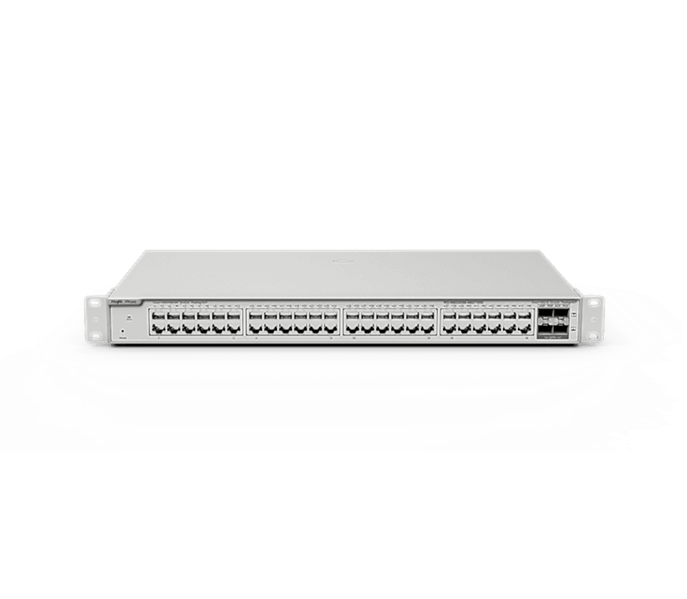 Reyee - 48 Port Gigabit PoE, 4*10G SFP+ Slots, L2 Yönetilebilir PoE Switch