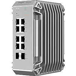 Reyee - 8 Port Gigabit PoE+, 2 SFP Uplink Port Yönetilebilir Endüstriyel Switch