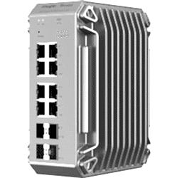 Reyee - 8 Port Gigabit PoE+, 4 SFP Uplink Port Yönetilebilir Endüstriyel Switch