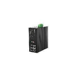 Wi-Tek - 4 x 10/100/1000 + 2 x SFP Fiber Uplink Industrial PoE Switch with 4Port PoE / Toplam 6 Port Yönetilemez