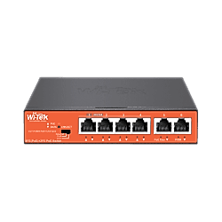 Wi-Tek - 4 Port Poe 250Mt. Mesafe Hi-Poe Switch