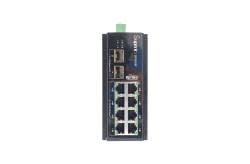 Wi-Tek - 8 Port Gigabit PoE + 2 SFP Endüstriyel Switch